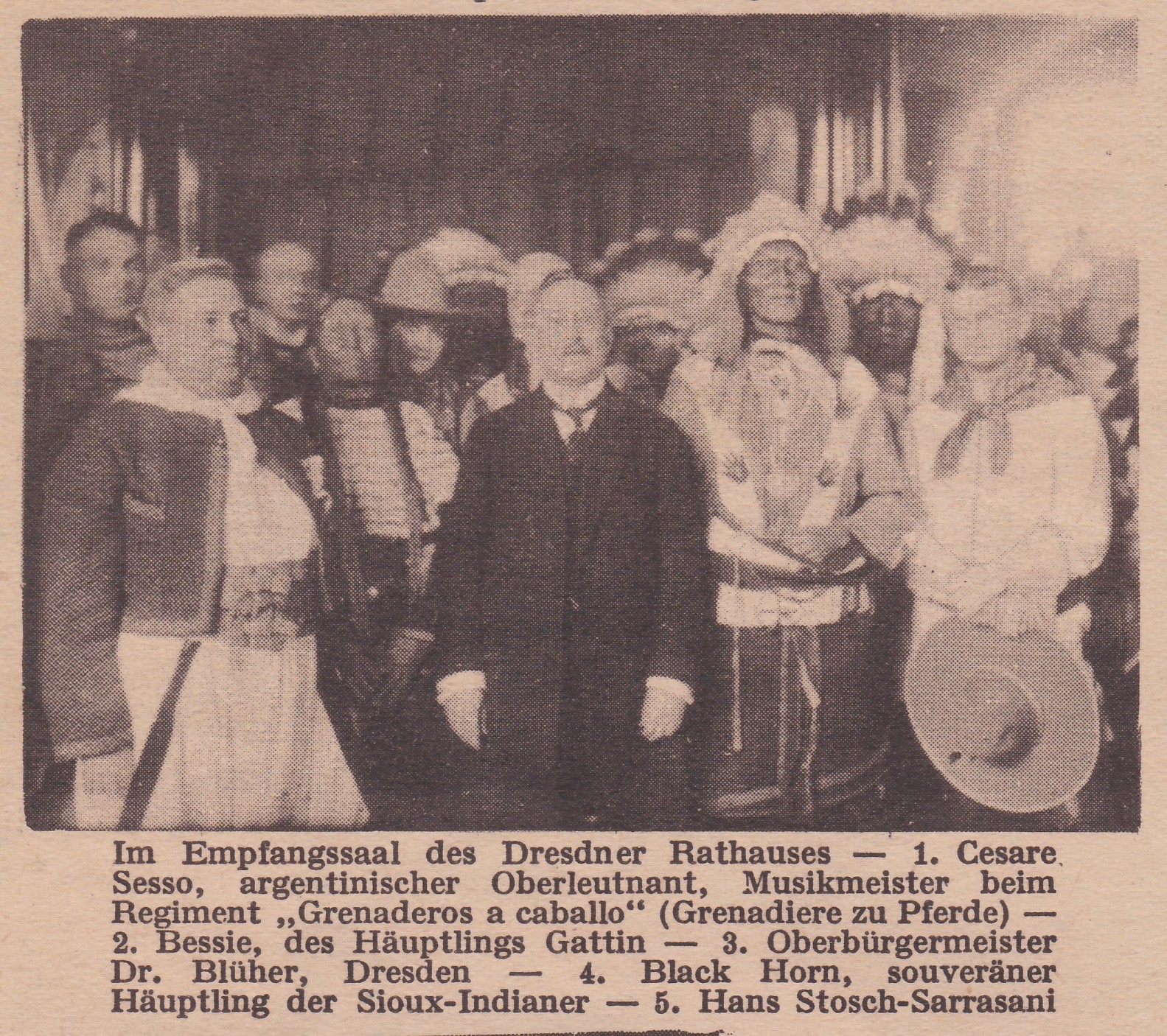 1926 Black Horns Empfang  Dresden