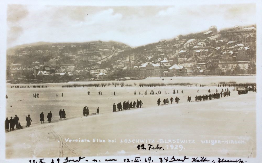 1929 vereiste Elbe  Dresden
