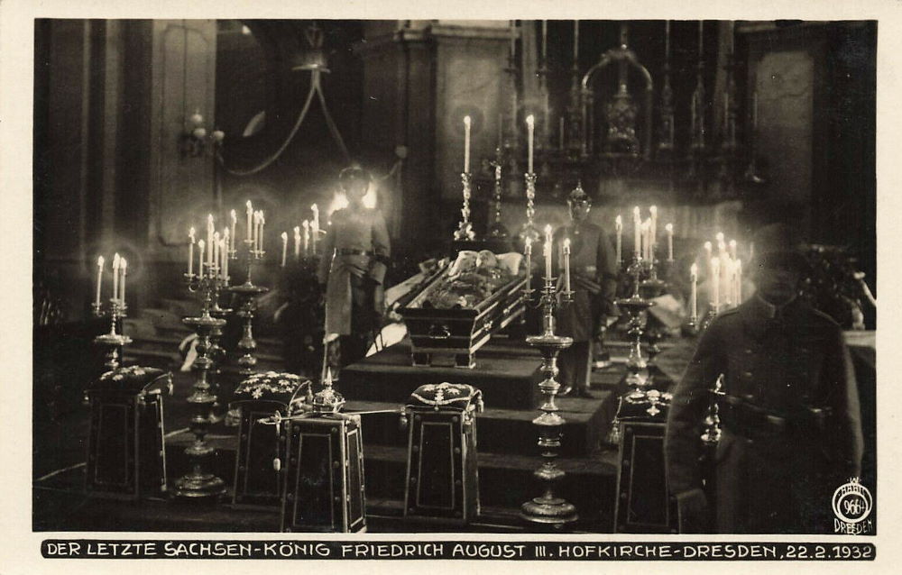 1932 Tod König Friedrich August III  Dresden