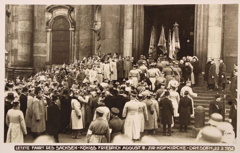 1932 Tod K&ouml;nig Friedrich August III  Dresden