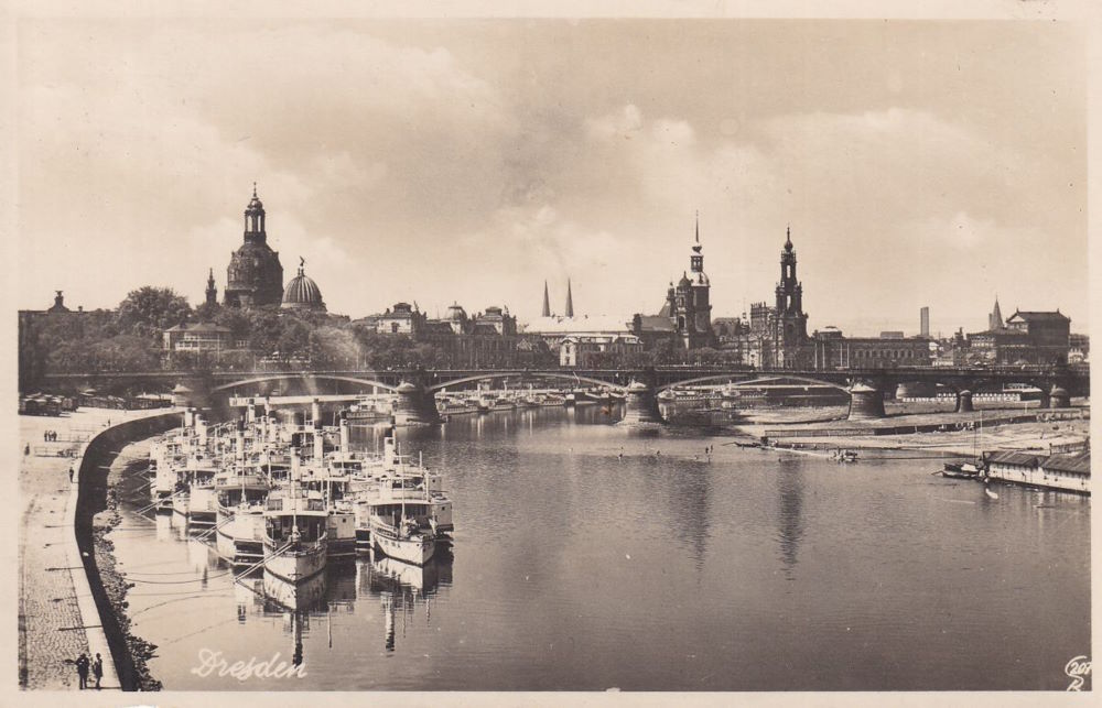 1934 Niedrigwasser  Dresden