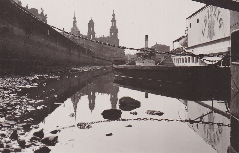 1935 Niedrigwasser  Dresden