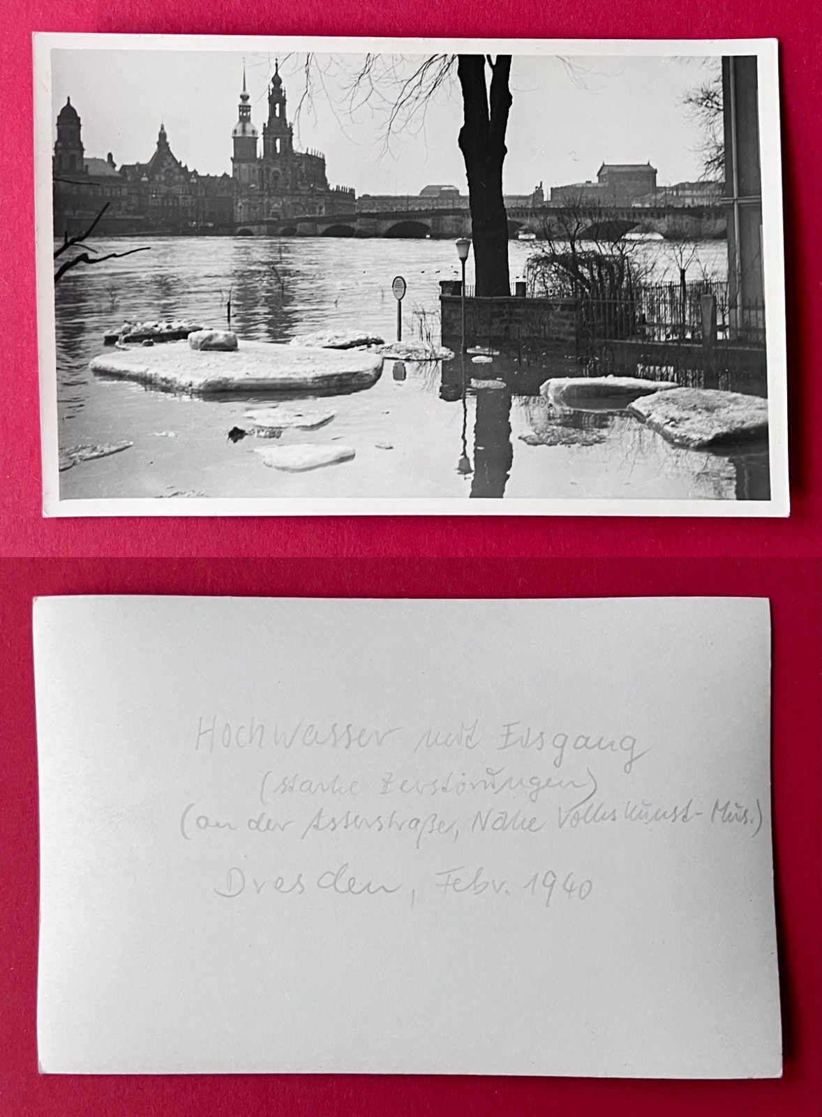 1940 Eis-Hochwasser  Dresden
