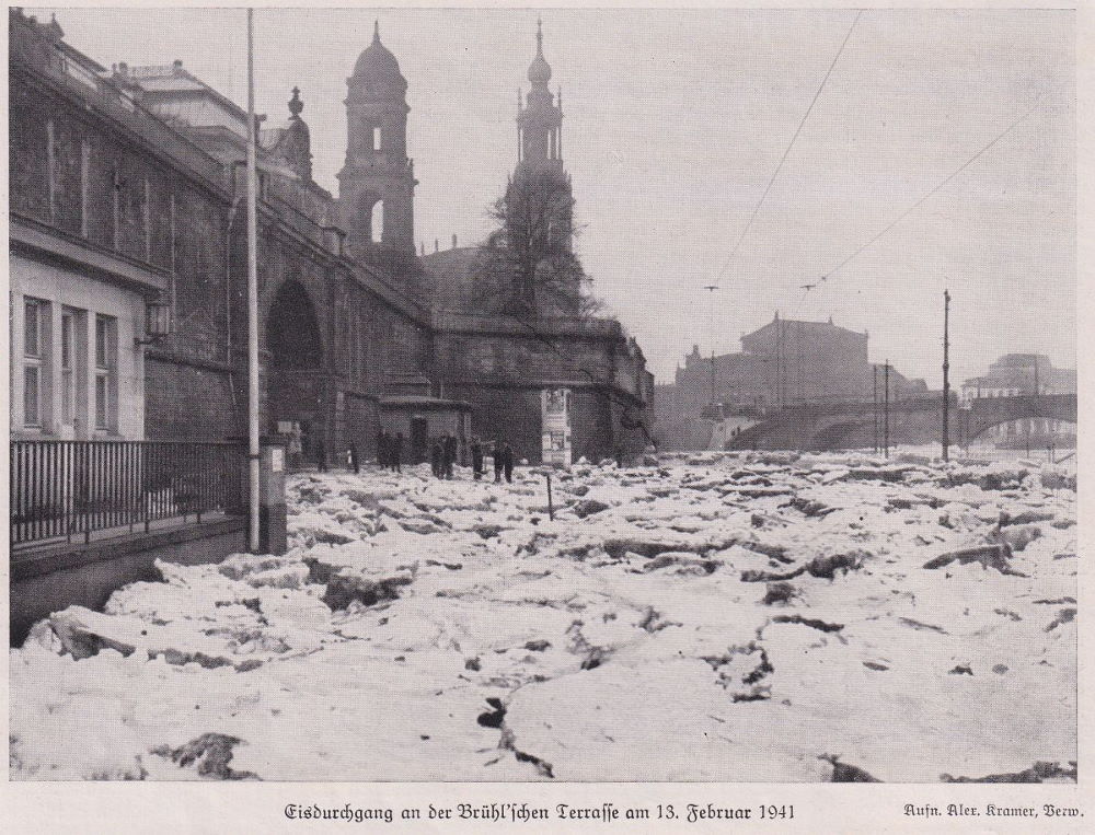 1941 Hochwasser  Dresden