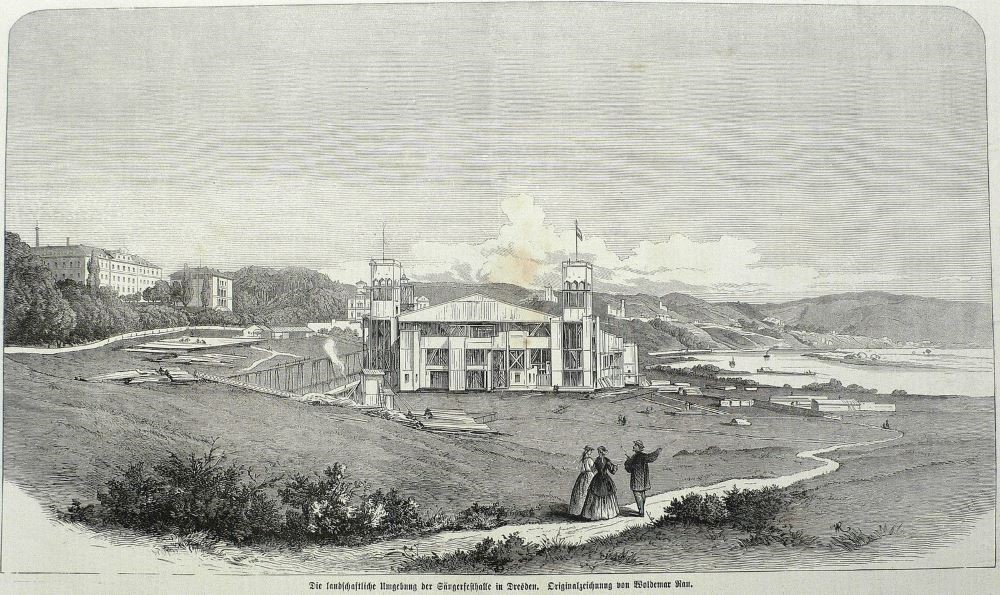 1865 S&auml;ngerbundfest  Dresden