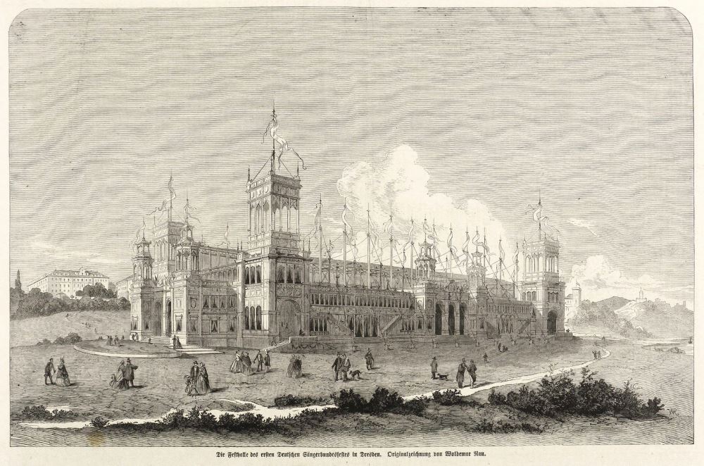 1865 S&auml;ngerbundfest  Dresden