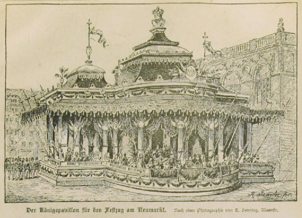 1889 Wettinfeier  Dresden