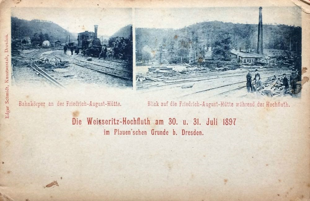 1897 Hochwasser  Dresden