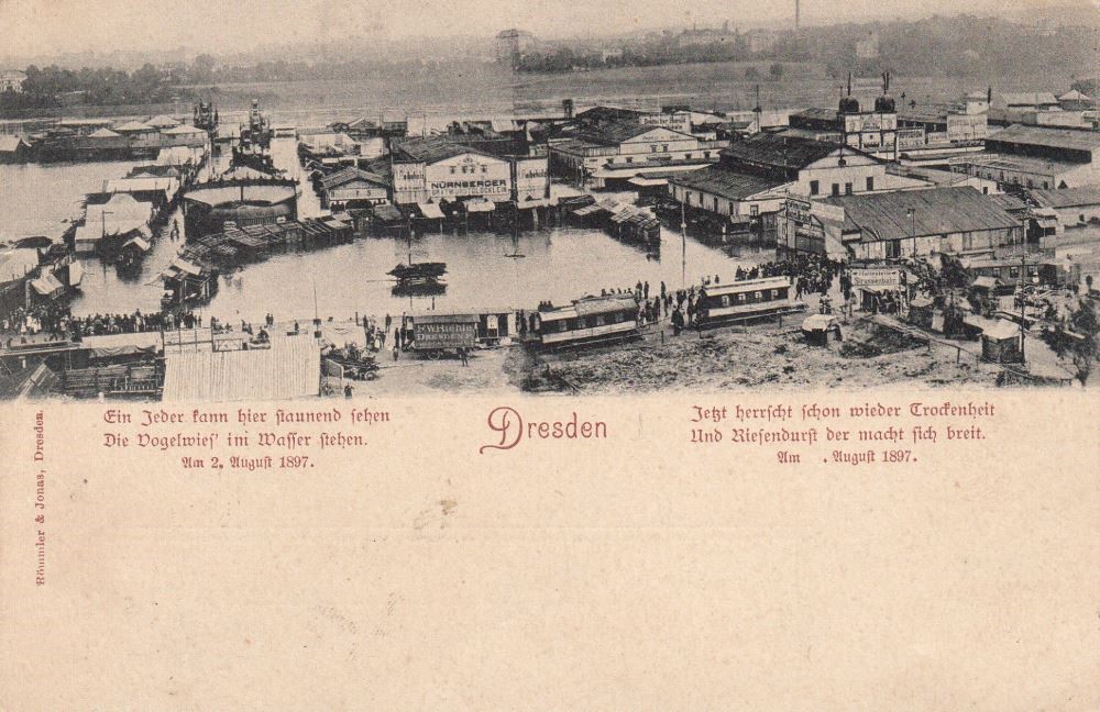 1897 Hochwasser  Dresden