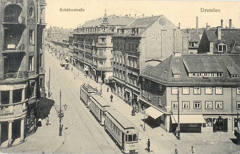 Weisseritzstra&szlig;e 74 (-1894 Weisseritzstra&szlig;e 1) / Sch&auml;ferstra&szlig;e  Dresden