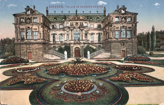 Hauptallee - Parterre mittig vom Palais  Dresden