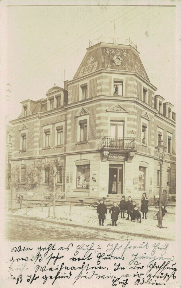 Pirnaer Landstraße 231 (Pirnaische Straße 15) / Ludwig-Kugelmann-Straße (Bismarckstraße)  Dresden