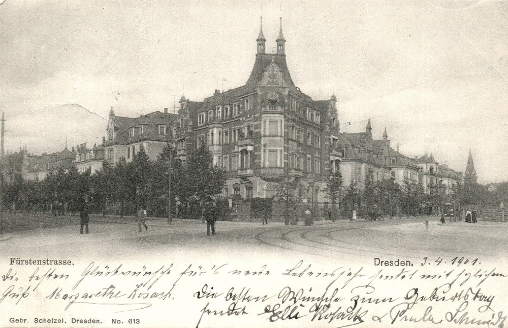 Fetscherstraße 58 (-1946 Fürstenstraße 58) / Dürerstraße Dresden Fetscherstraße 58 (-1946 Fürstenstraße 58) / Dürerstraße Dresden