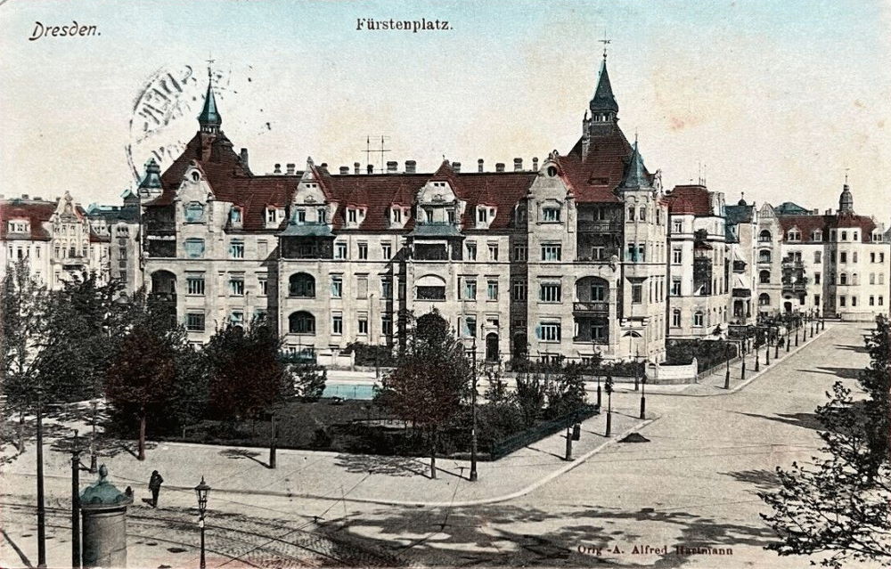 Fetscherplatz 4,5,6,7 (F&uuml;rstenplatz 4,5,6,7) / Reinickstra&szlig;e  Dresden