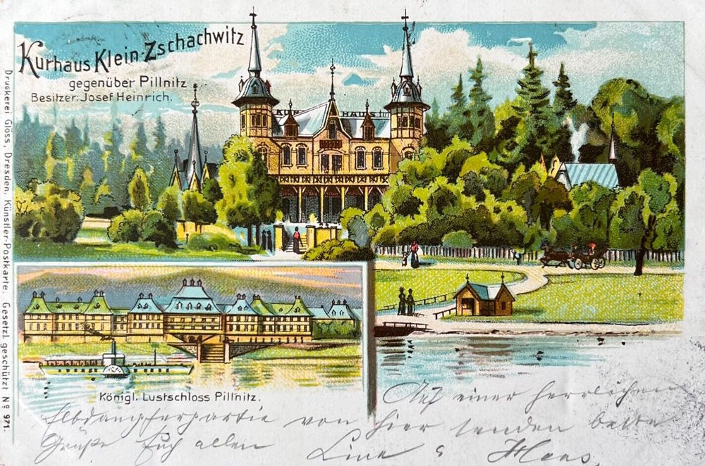 Kyawstra&szlig;e 42 (-1926Pillnitzer Stra&szlig;e 42) / Wilhelm-Weitling-Stra&szlig;e (Carolastra&szlig;e)  Dresden