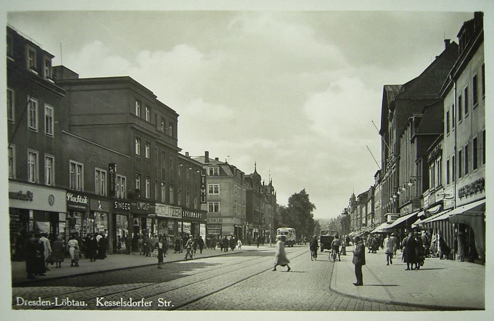 Kesselsdorfer Stra&szlig;e 17 (-1904 Wilsdruffer Stra&szlig;e 10) / Poststra&szlig;e  Dresden