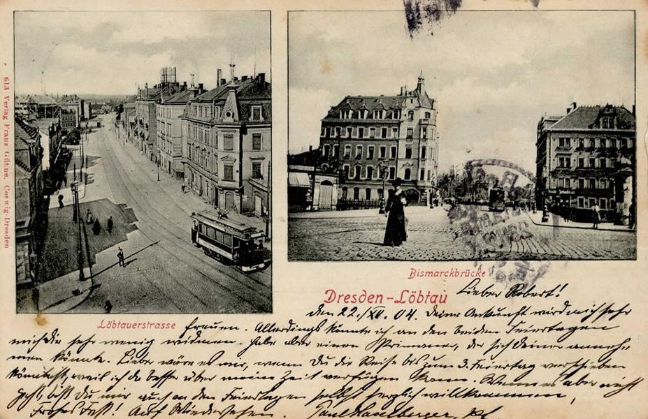 Bismarckbr&uuml;cke / Kesselsdorfer Stra&szlig;e  Dresden