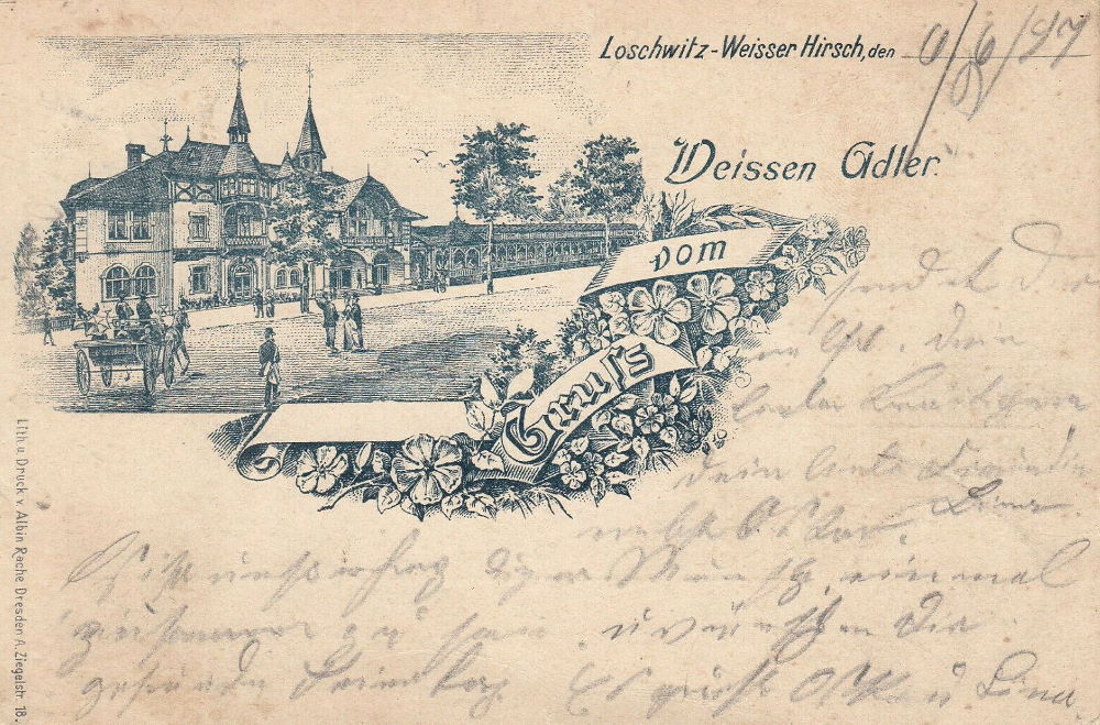 Bautzner Landstraße 62 (Bautzner Straße 72) / Am Weißen Adler (Adlerstraße) Dresden Bautzner Landstraße 62 (Bautzner Straße 72) / Am Weißen Adler (Adlerstraße) Dresden