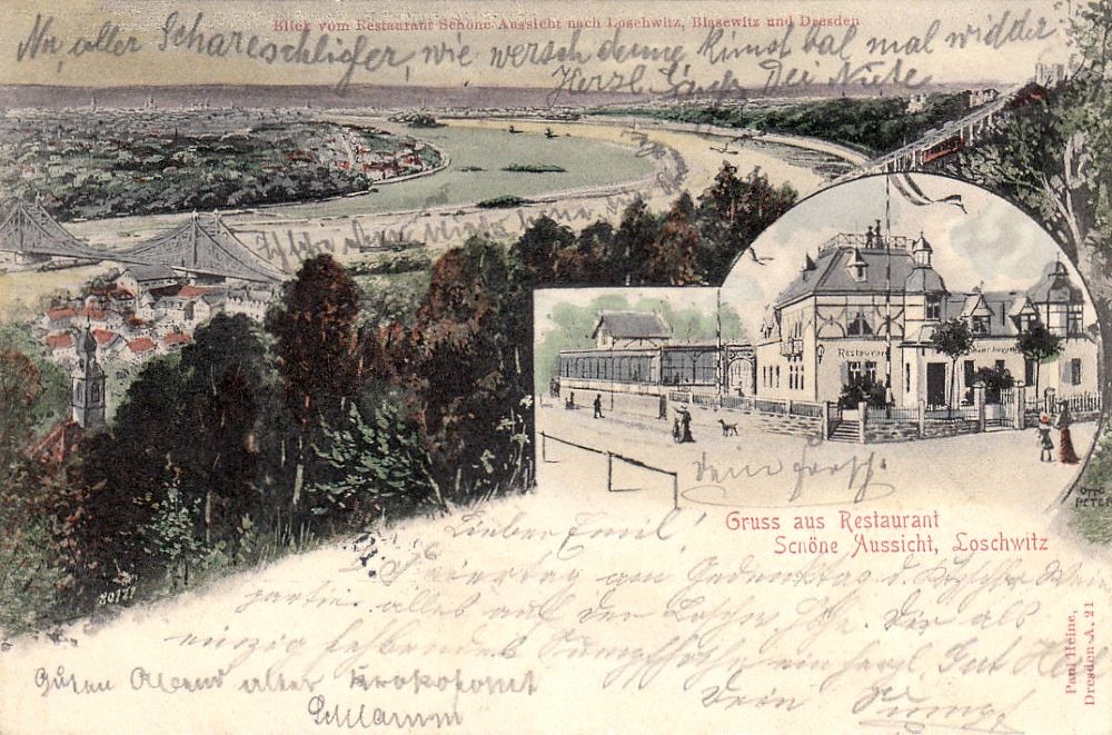 Kr&uuml;gerstra&szlig;e 1 (-1926 Friedrich-August-Stra&szlig;e 1) / Oeserstra&szlig;e (Bergstra&szlig;e)  Dresden