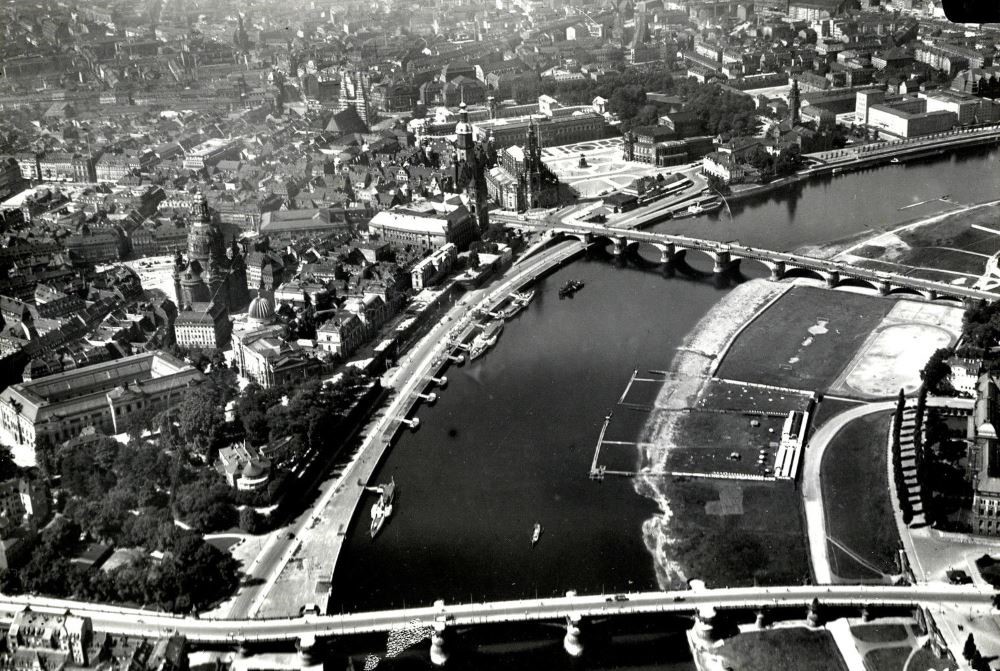 Luftbild - Altstadt gesamt  Dresden