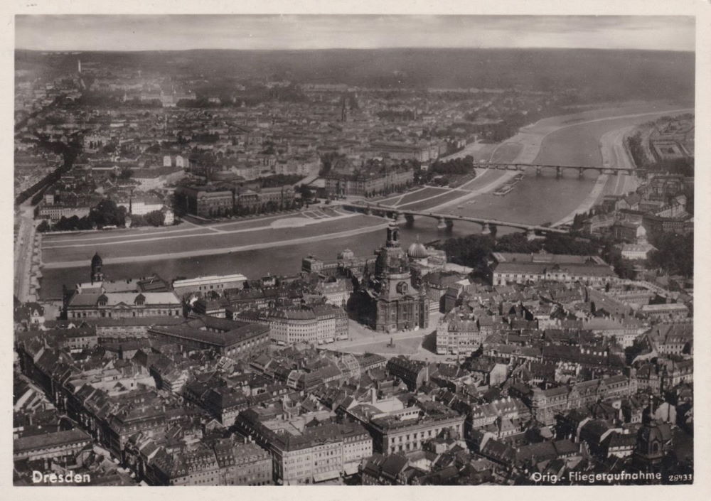 Luftbild - Altstadt gesamt  Dresden