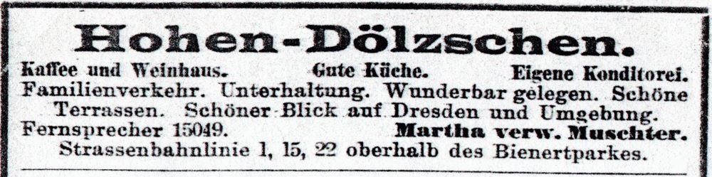 Hohend&ouml;lzschener Stra&szlig;e 1 (Residenzstra&szlig;e 1)  Dresden