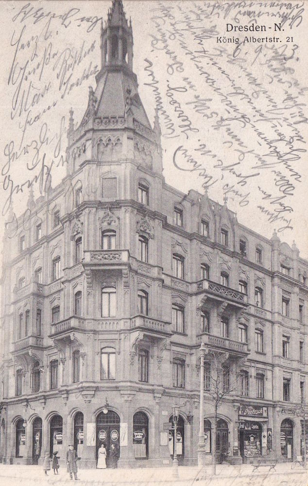 Albertstra&szlig;e 21 (K&ouml;nig Albertstra&szlig;e 21) / Metzer Stra&szlig;e  Dresden