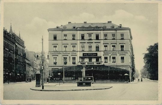 Bautzner Stra&szlig;e 38 (1856 innere Bautznerstra&szlig;e 45) / Holzhofgasse  Dresden