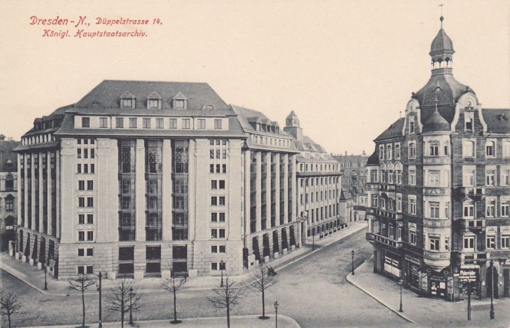 Archivstraße 14 (Düppelstraße 14) / Paul- Schwarze- Straße (St. Privat Straße)  Dresden