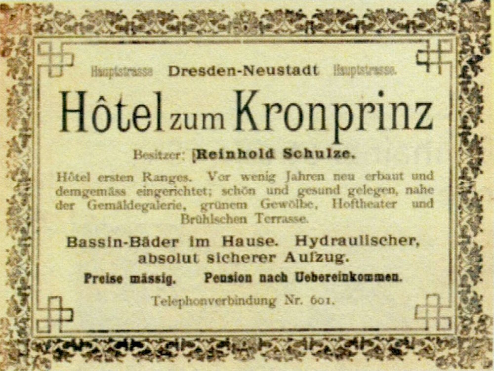 Hauptstraße 5 (-1880 Hauptstraße 1) / Heinrichstraße Dresden Hauptstraße 5 (-1880 Hauptstraße 1) / Heinrichstraße Dresden