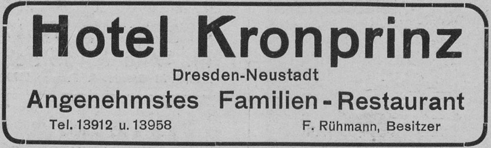 Hauptstraße 5 (-1880 Hauptstraße 1) / Heinrichstraße Dresden Hauptstraße 5 (-1880 Hauptstraße 1) / Heinrichstraße Dresden