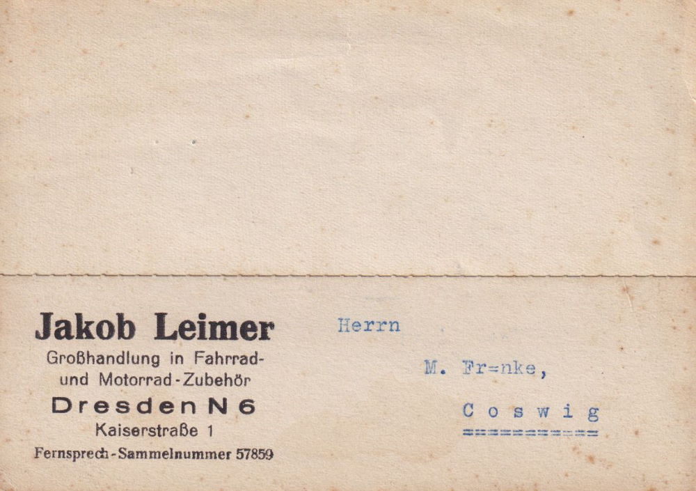 Robert-Blum-Stra&szlig;e 1 (-1874 Leipziger Stra&szlig;e 1, 1874-1946 Kaiserstra&szlig;e 1)  Dresden