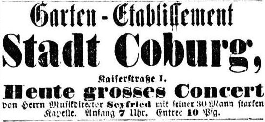 Robert-Blum-Straße 1 (-1874 Leipziger Straße 1, 1874-1946 Kaiserstraße 1) Dresden Robert-Blum-Straße 1 (-1874 Leipziger Straße 1, 1874-1946 Kaiserstraße 1) Dresden