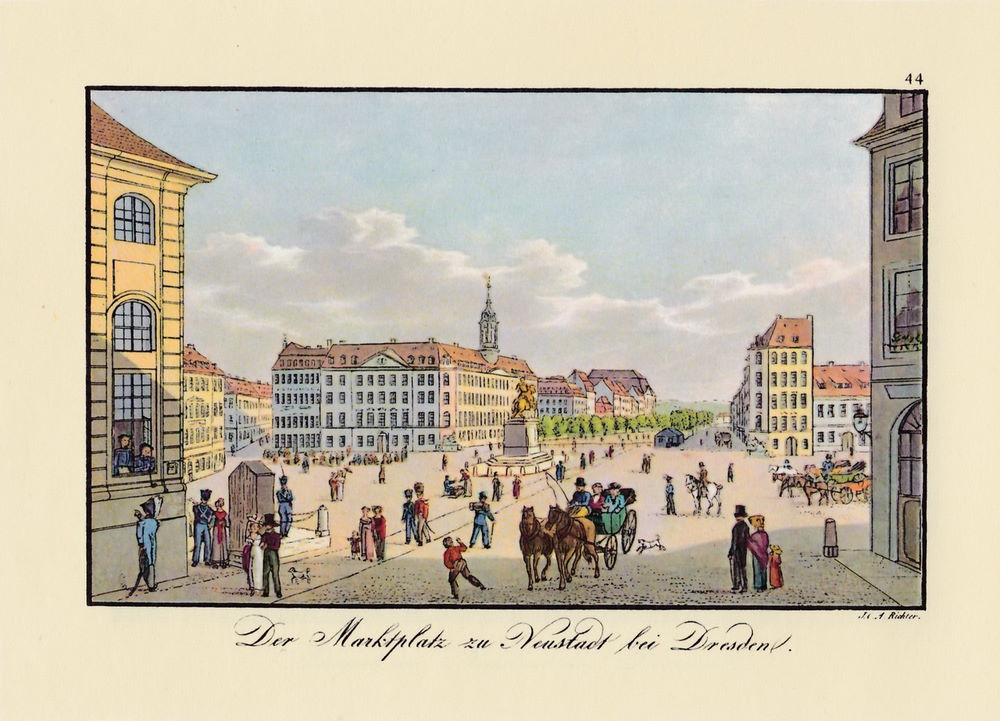 Neustädter Markt - Stiche Dresden Neustädter Markt - Stiche Dresden