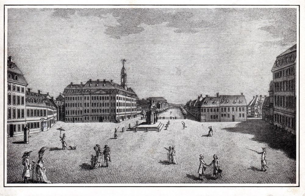 Neust&auml;dter Markt - Stiche  Dresden