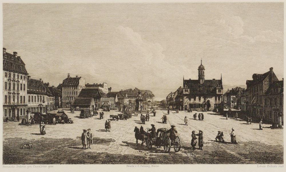 Neust&auml;dter Markt - Stiche  Dresden