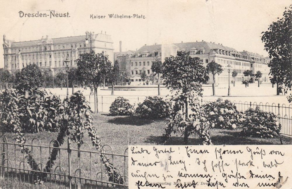 Palaisplatz (Kaiser Wilhelm Platz)  Dresden