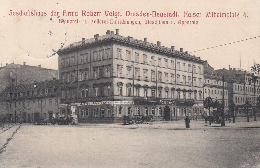 Palaisplatz 4 (Kaiser Wilhelm Platz 4) / Heinrichstra&szlig;e  Dresden