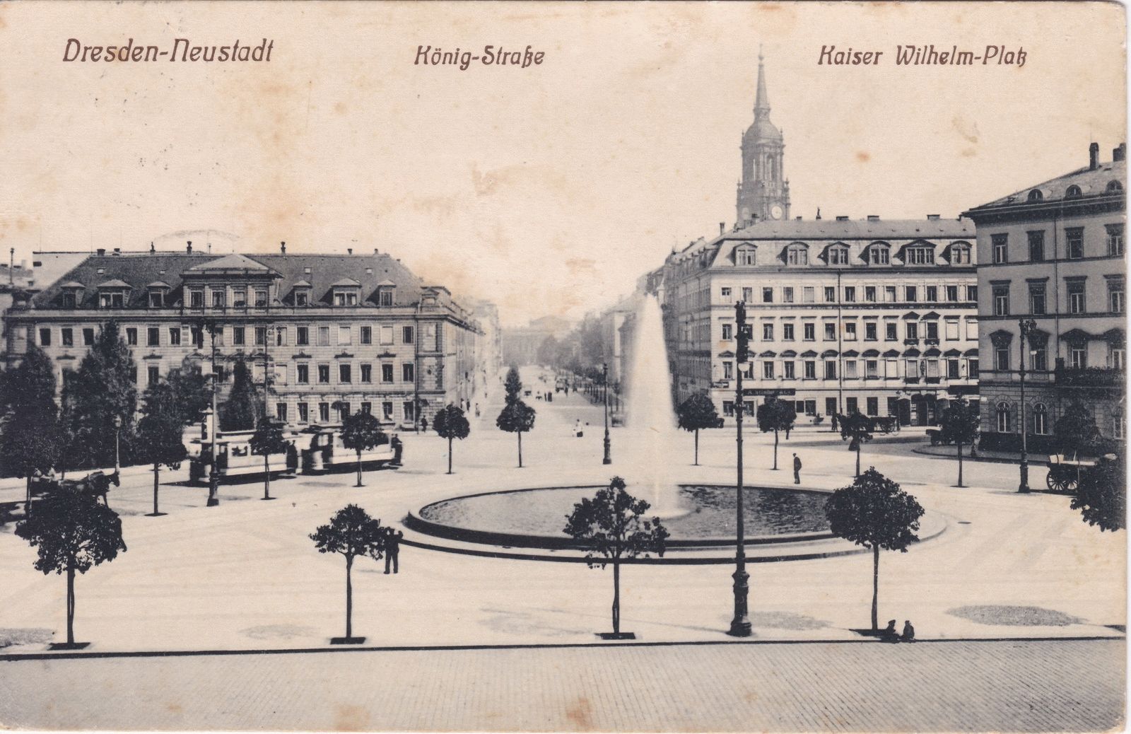 Palaisplatz (Kaiser Wilhelm Platz)  Dresden