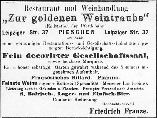 Leipziger Straße 122 (Leipziger Straße 37, 1900 Leipziger Straße 104) Dresden Leipziger Straße 122 (Leipziger Straße 37, 1900 Leipziger Straße 104) Dresden