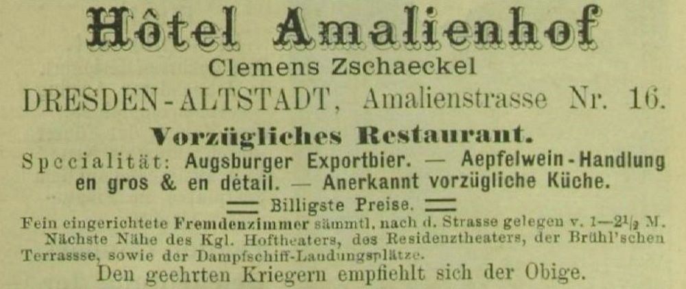 Amalienstraße 24 (Amalienstraße 16) Dresden Amalienstraße 24 (Amalienstraße 16) Dresden