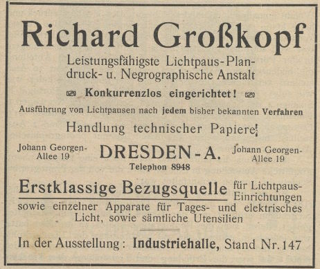 Lingnerallee 19 (-1947 Johann-Georgen-Allee 19)  Dresden