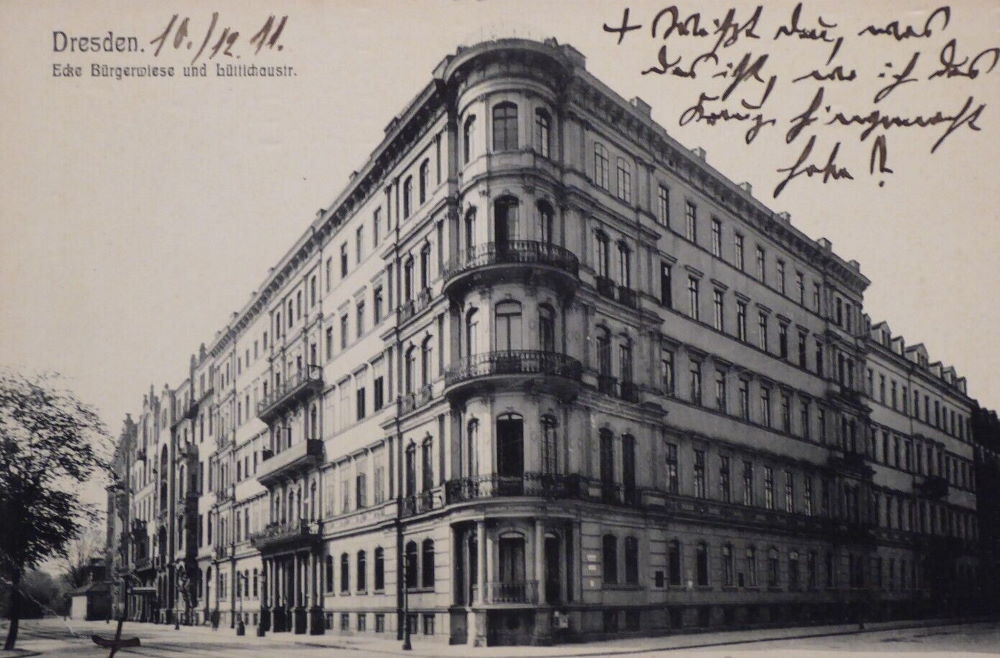Bürgerwiese 18 (An der Bürgerwiese 17, Halbe Gasse 5) / Lüttichaustraße Dresden Bürgerwiese 18 (An der Bürgerwiese 17, Halbe Gasse 5) / Lüttichaustraße Dresden