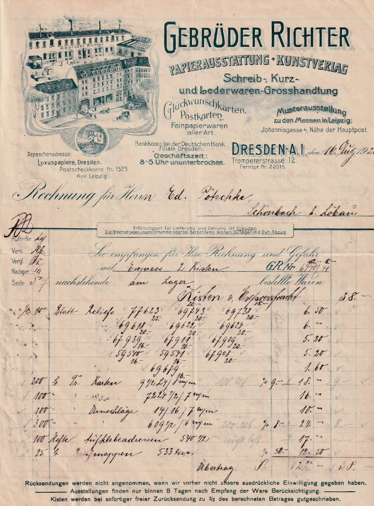 Trompeterstra&szlig;e 12 (-1891 Trompeterstra&szlig;e 15,16)  Dresden