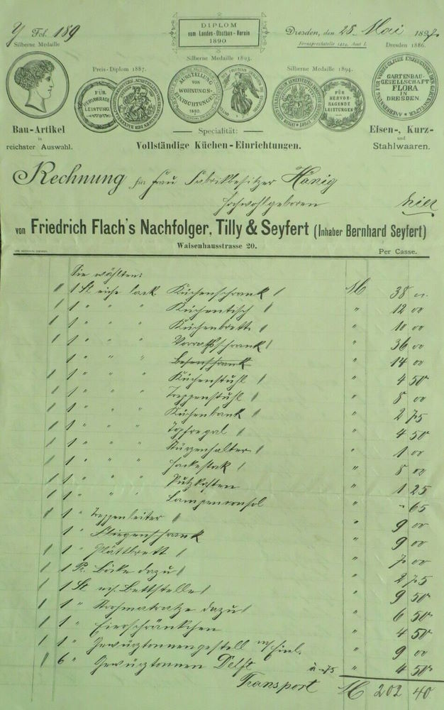 Waisenhausstra&szlig;e 20 (-1892 Waisenhausstra&szlig;e 28)  Dresden