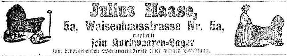 Waisenhausstra&szlig;e 11 (-1892 Waisenhausstra&szlig;e 5a) / Ringstra&szlig;e 10  Dresden