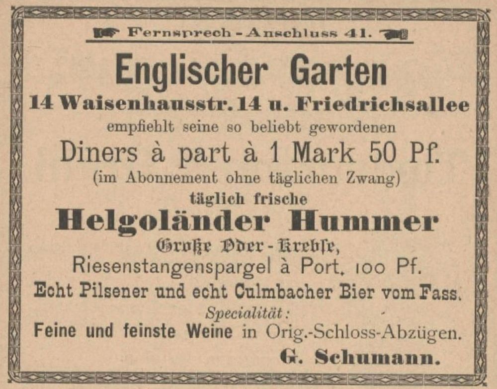 Waisenhausstraße 29 (-1892 Waisenhausstraße 14) / Johannes-Allee 32 Dresden Waisenhausstraße 29 (-1892 Waisenhausstraße 14) / Johannes-Allee 32 Dresden
