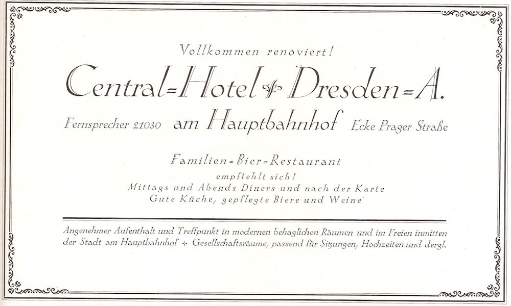 Wiener Platz 10 (1896 Wienerstra&szlig;e 6)  Dresden