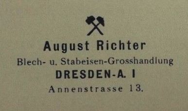 Annenstraße 13 (-1858 Annengasse 6, 1858-? Annenstraße 6)  Dresden