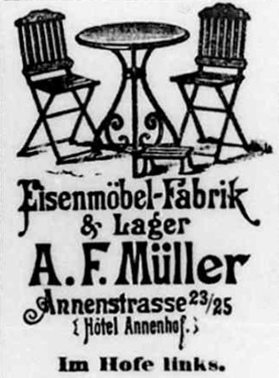 Annenstra&szlig;e 23,25 (-1858 Annengasse 12, 1858-82 Annenstra&szlig;e 12)  Dresden